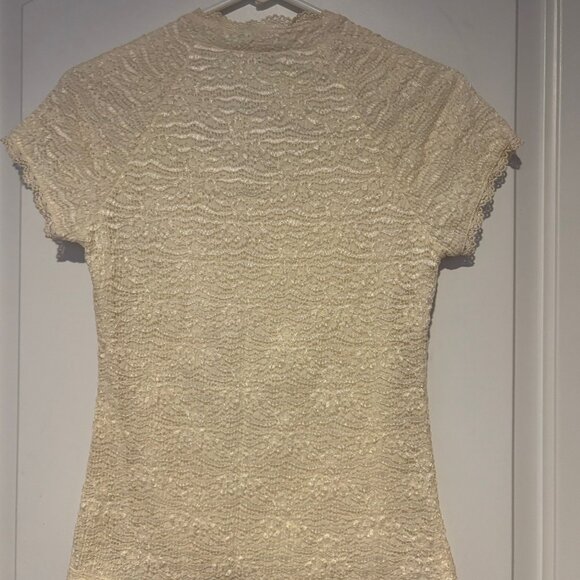 Cream Ann Taylor Blouse - Picture 2 of 2